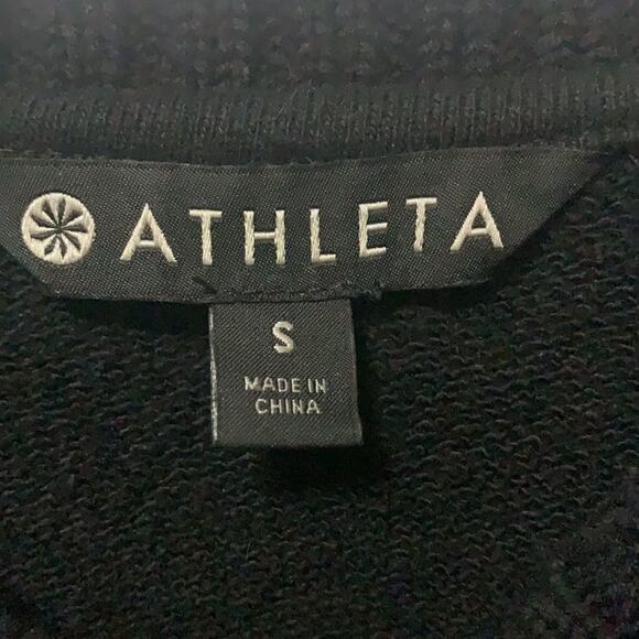 ATHLETA BLACK CREW NECK HEAVY‎ SWEATER SIZE S - Picture 6 of 10